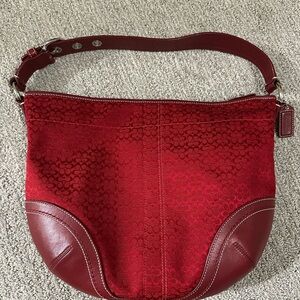 Coach Red Shoulder Bag